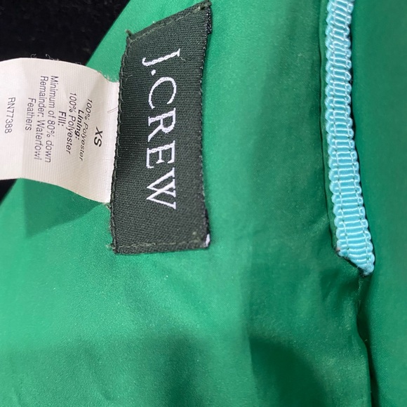 J Crew Womens Puffer Vest Coat, Size XS, Green - Picture 2 of 4